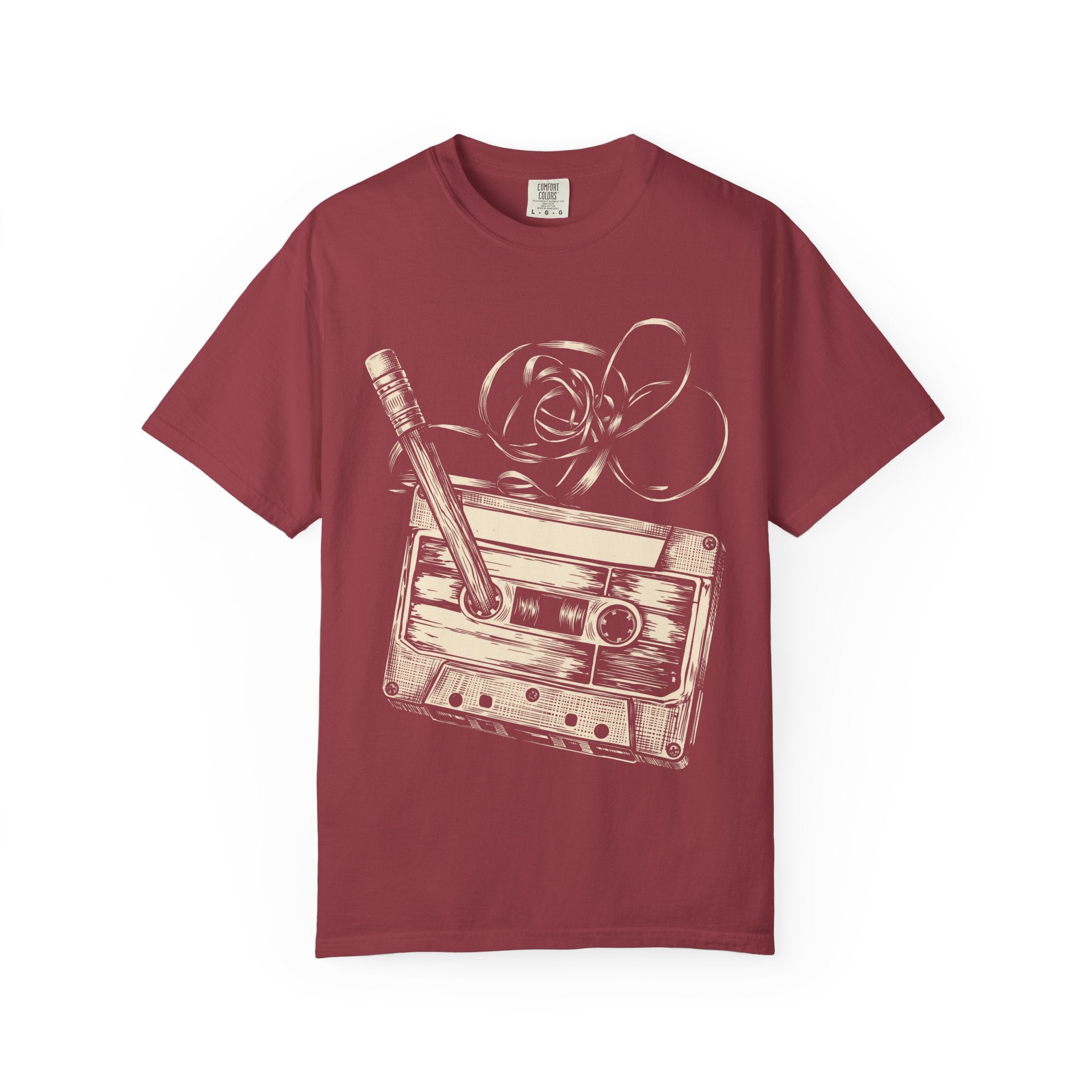 Cassette Tape & Pencil Vintage T-Shirt