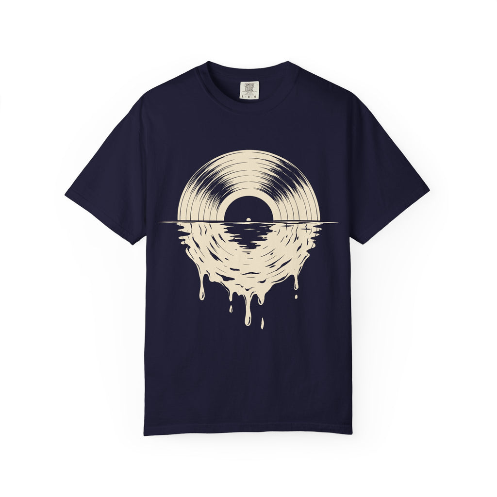 Vinyl Sunset T-Shirt — Melting Record Graphic Tee