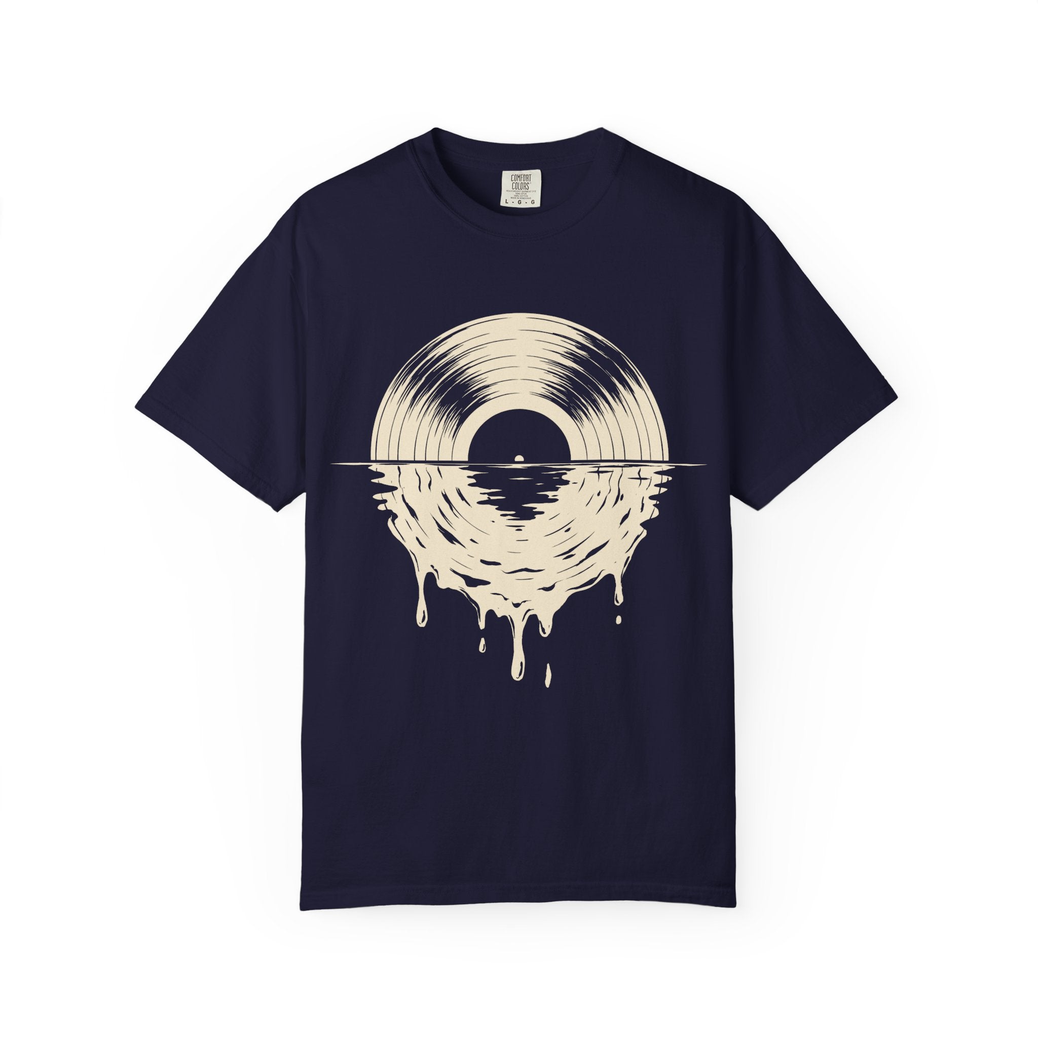 Vinyl Sunset T-Shirt — Melting Record Graphic Tee