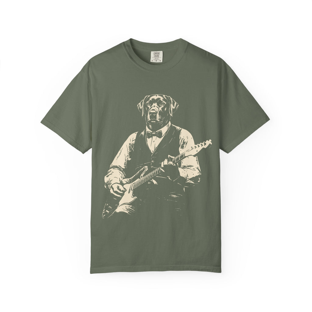 Guitar Labrador T-Shirt — Vintage-Style Musician Tee