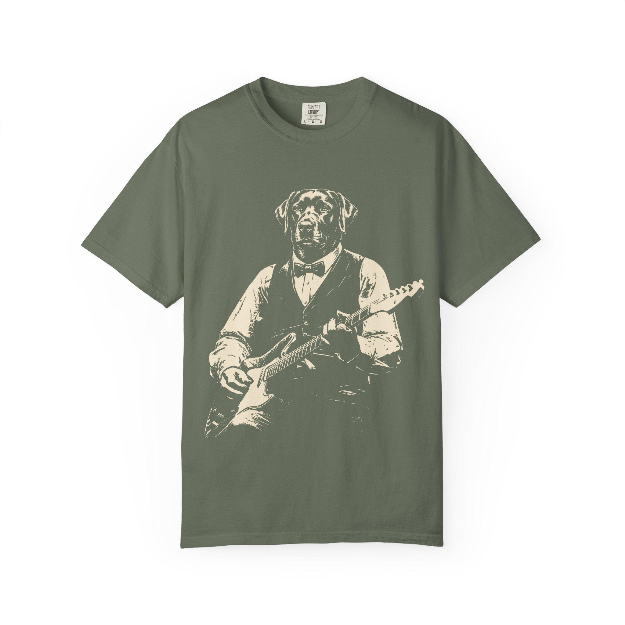 Guitar Labrador T-Shirt — Vintage-Style Musician Tee