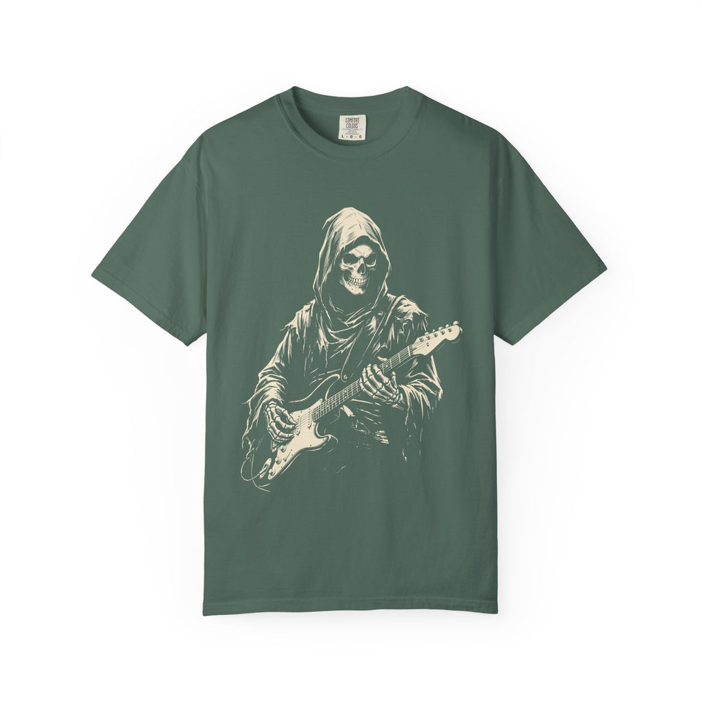 Reaper Guitarist Graphic T-Shirt — Dark Rock Music Tee
