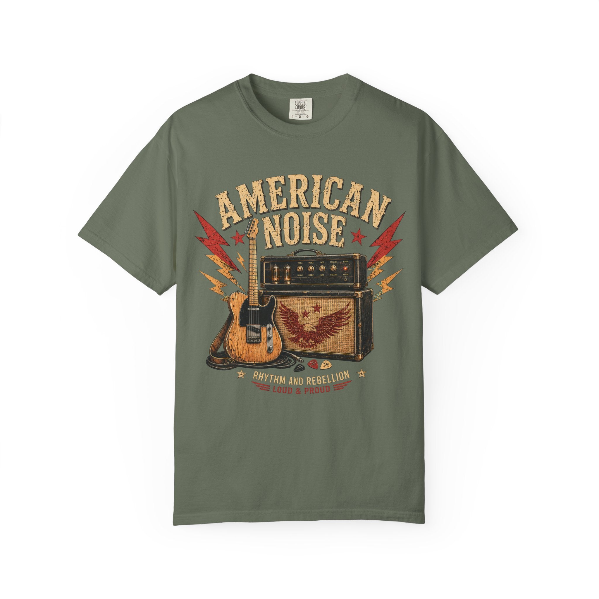 American Noise Guitar Tee — Vintage Rock Band T-Shirt