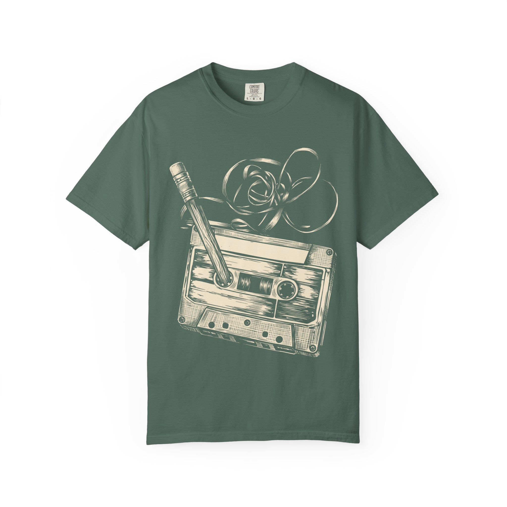 Cassette Tape & Pencil Vintage T-Shirt
