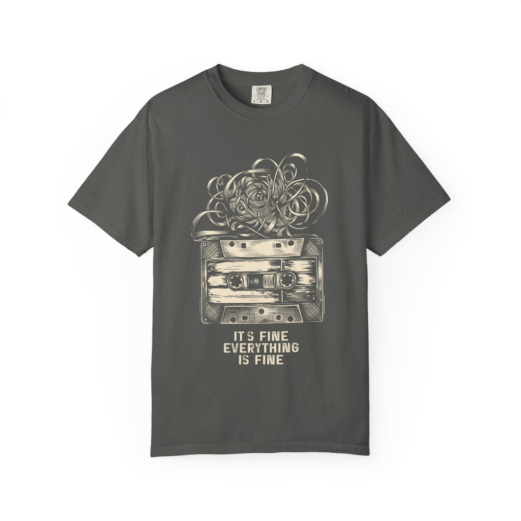 Vintage Cassette Tee — "It’s Fine Everything Is Fine" Graphic T-Shirt