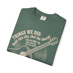Acoustic Guitar Lyric T‑Shirt — "Things We Will Do" Vintage Music Tee