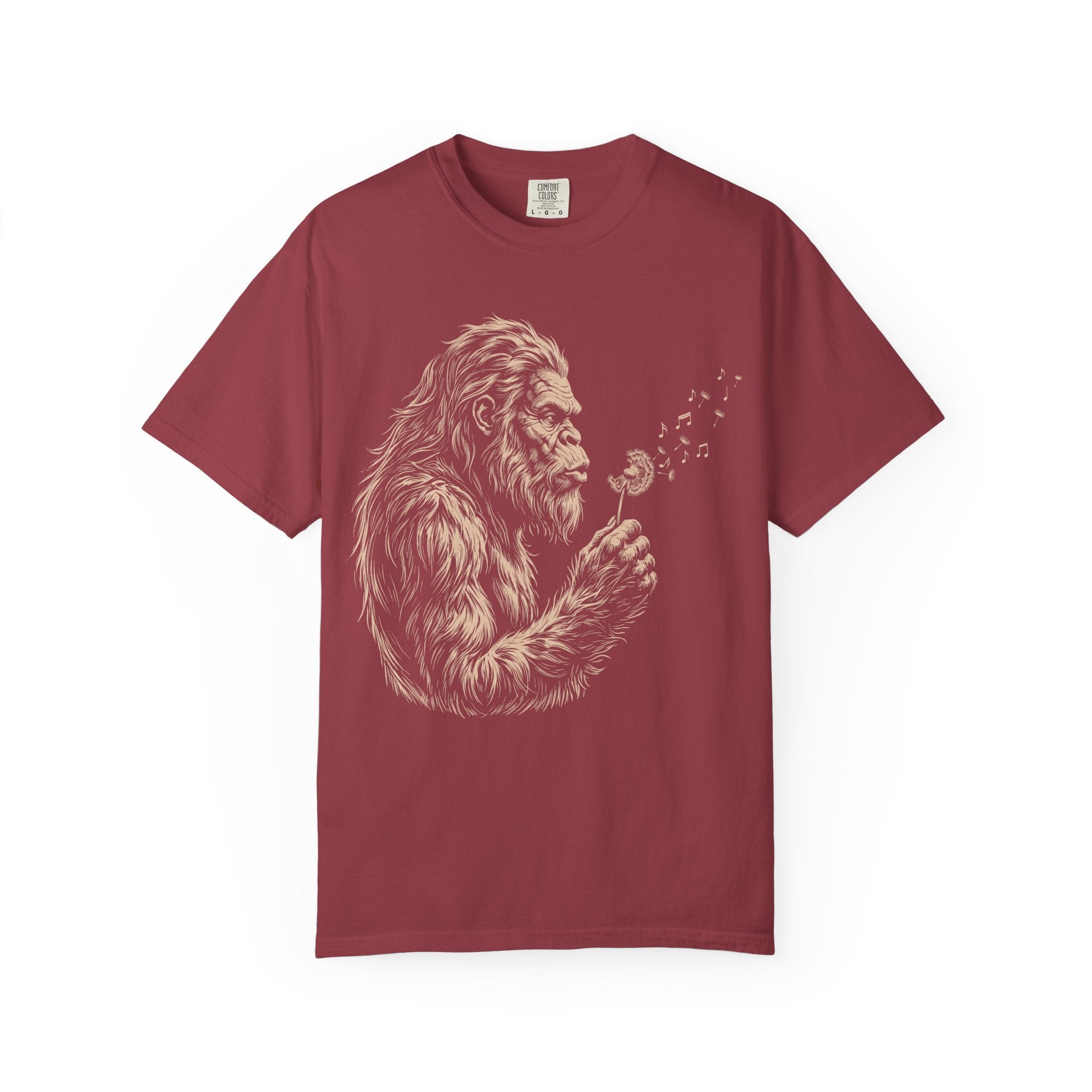 Bigfoot Dandelion T-Shirt — Gentle Sasquatch Graphic Tee