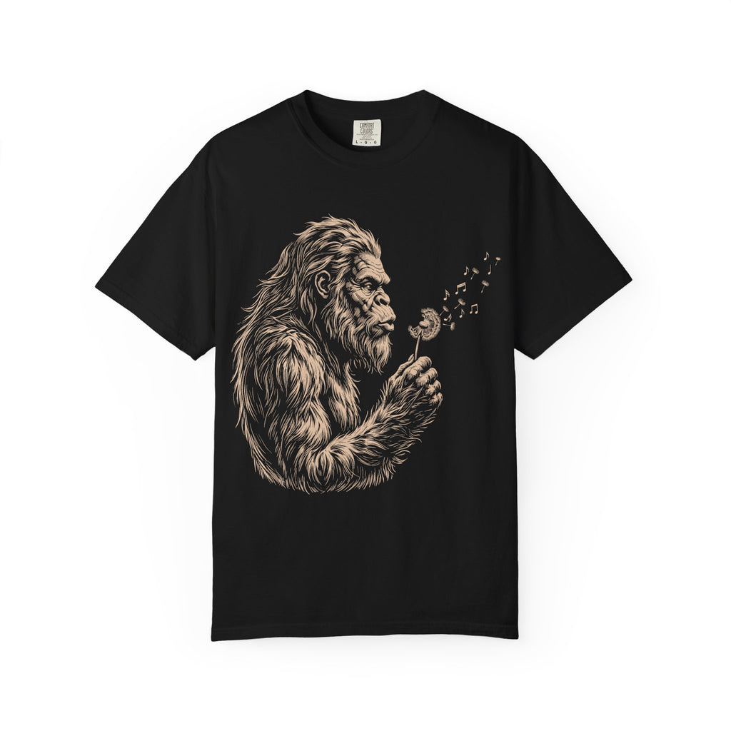 Bigfoot Dandelion T-Shirt — Gentle Sasquatch Graphic Tee