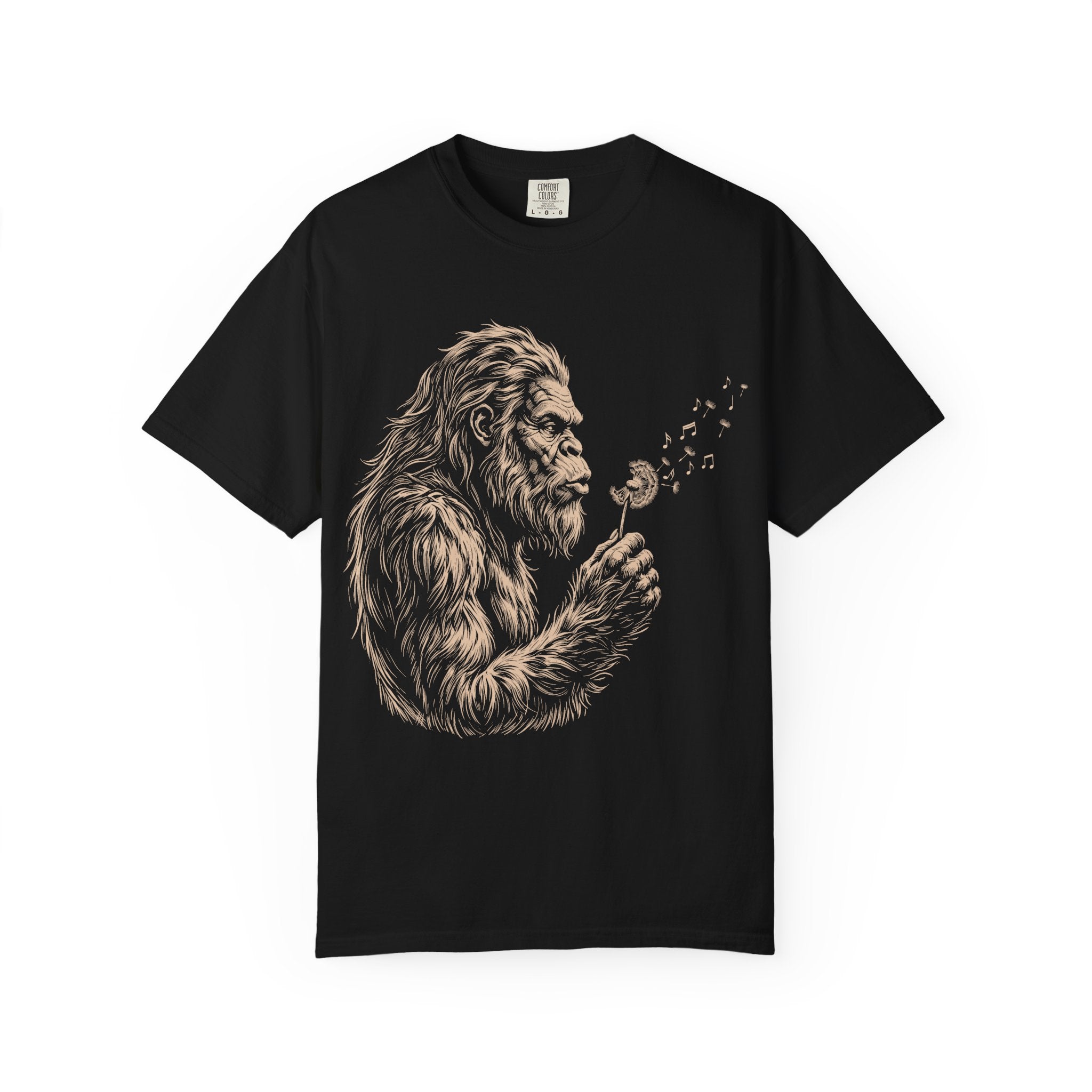 Bigfoot Dandelion T-Shirt — Gentle Sasquatch Graphic Tee