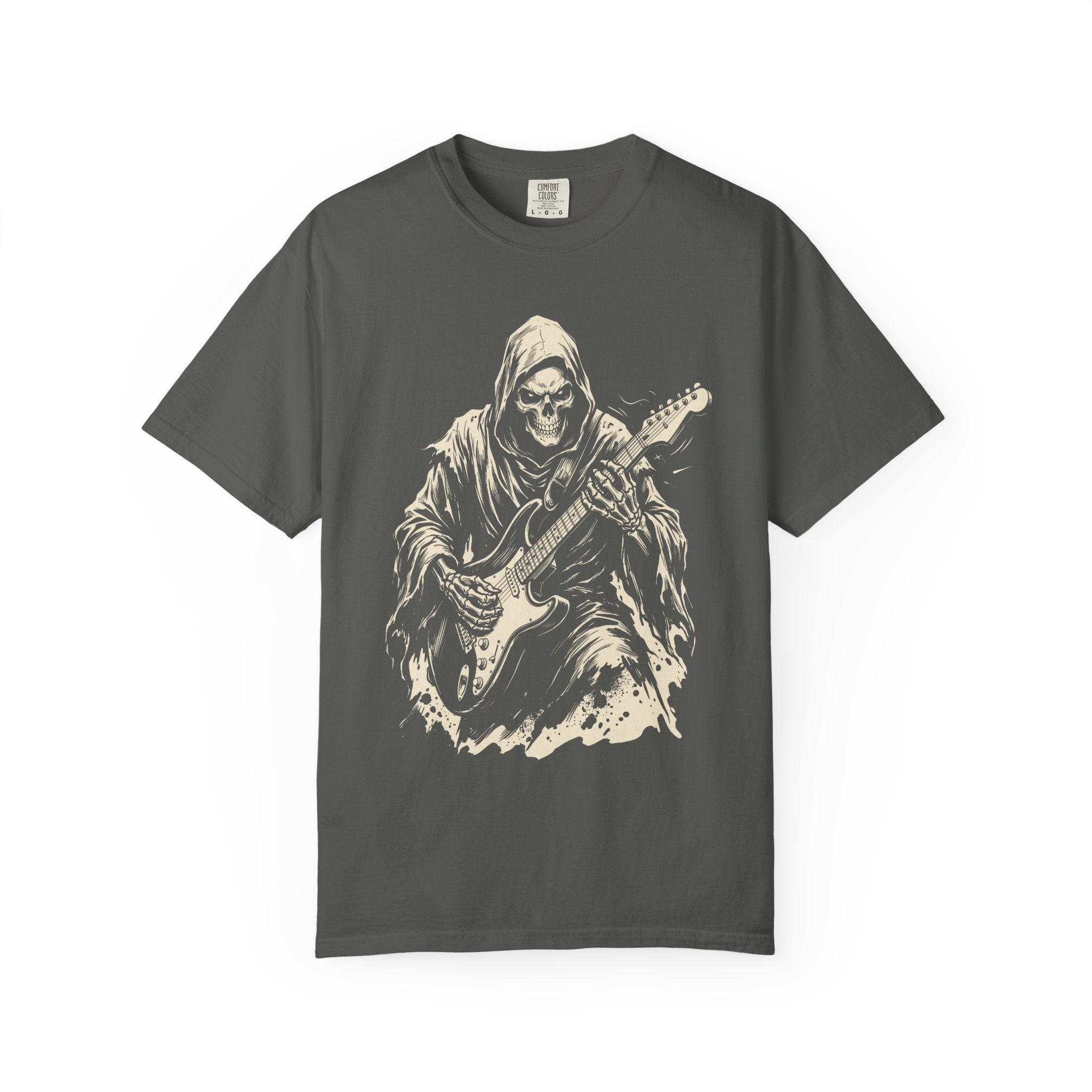 Copy of Guitar-Playing French Bulldog T-Shirt – Vintage Rock Music Tee