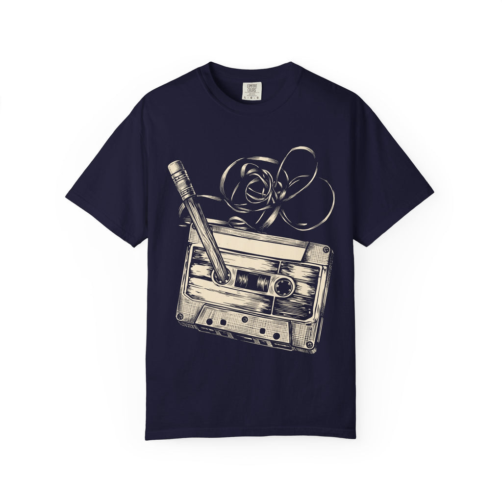 Cassette Tape & Pencil Vintage T-Shirt
