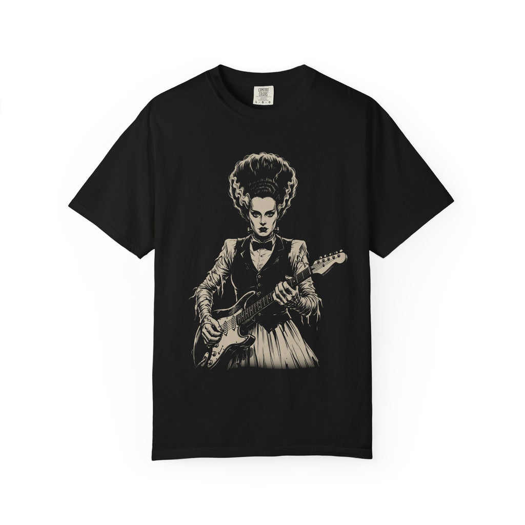 Retro Bride of Frankenstein Guitar Tee