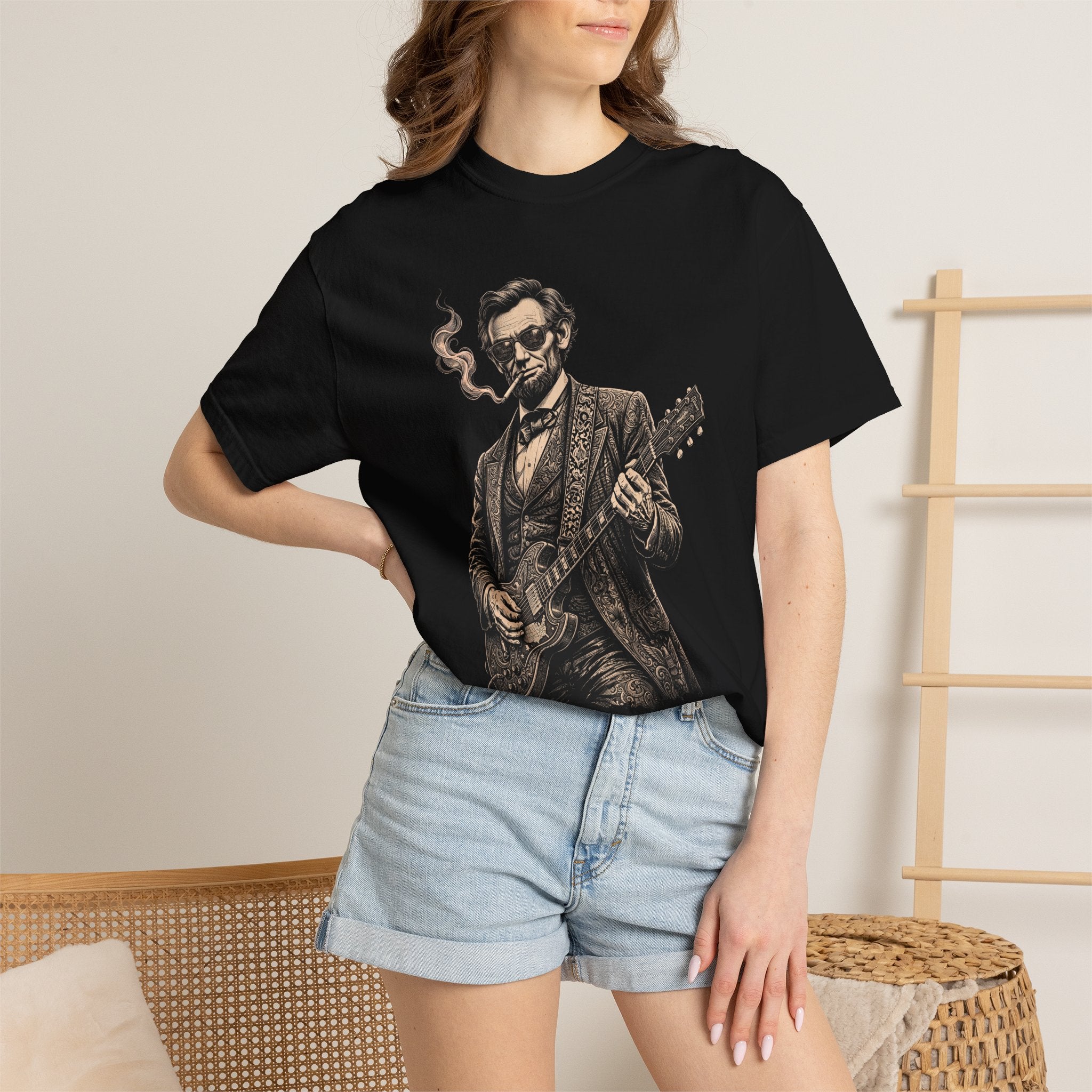 Cool Abe Vintage Guitarist T-Shirt