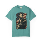 Abraham Lincoln Guitar Tee – Patriotic Americana Music T-Shirt - Rhythm and Rebellion Rock Tee