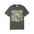 American Thunder Motorcycle T-Shirt — Born Loud, Built Free Vintage Bike Tee