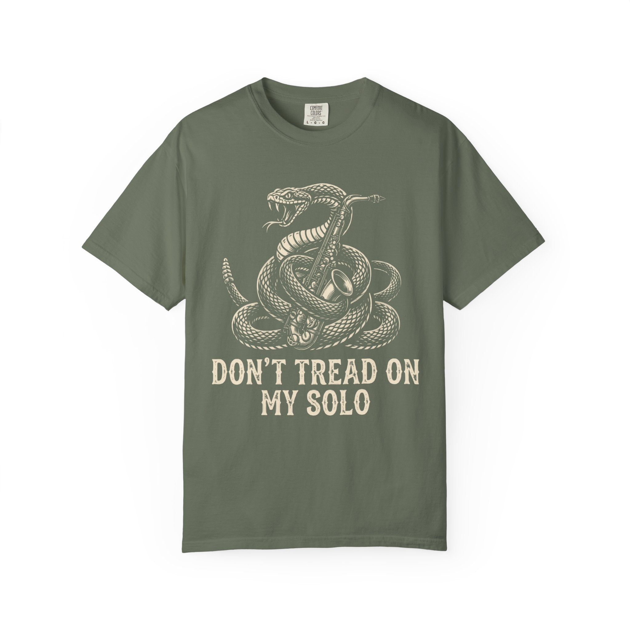 Don't Tread On My Solo T-Shirt — Vintage Coiled Snake Graphic Tee