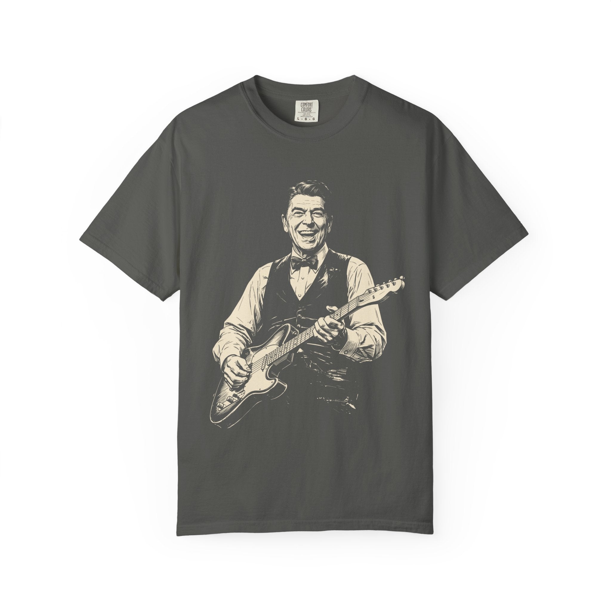 Vintage Guitarist T-Shirt — Retro Musician Portrait Tee