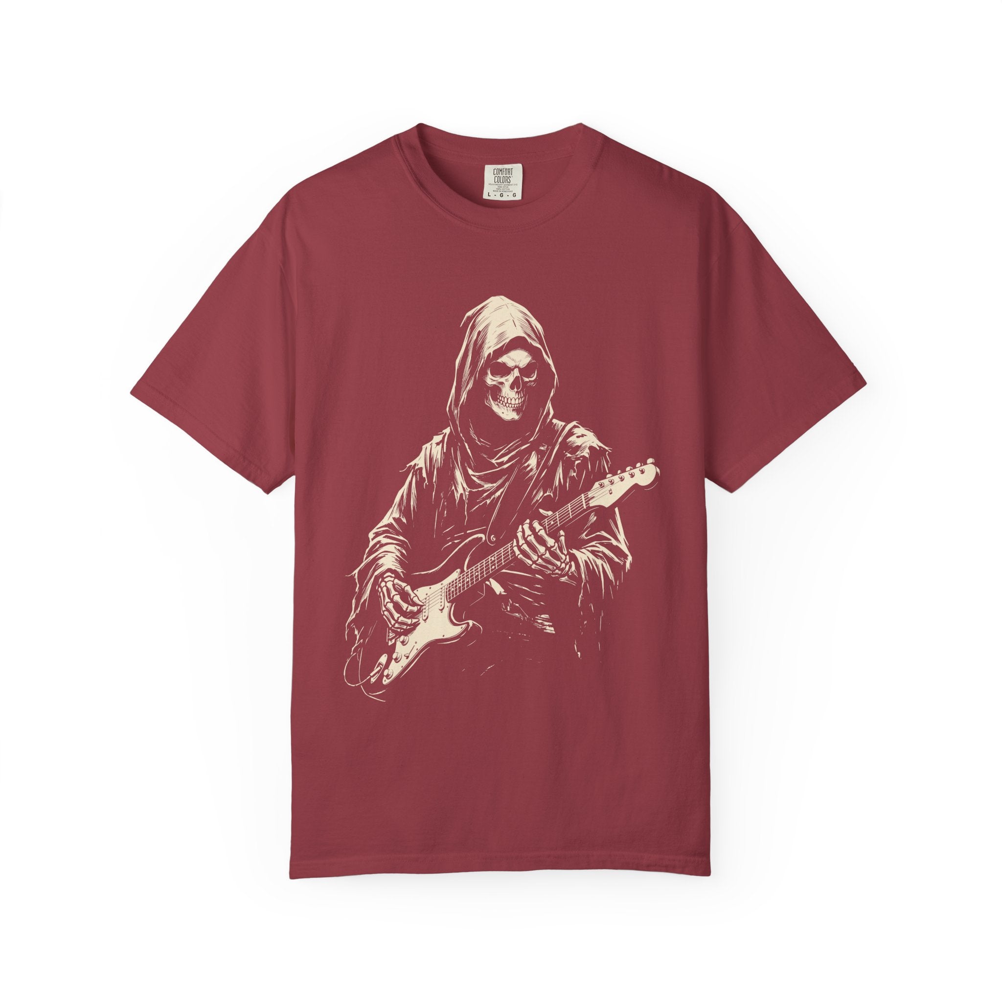 Reaper Guitarist Graphic T-Shirt — Dark Rock Music Tee