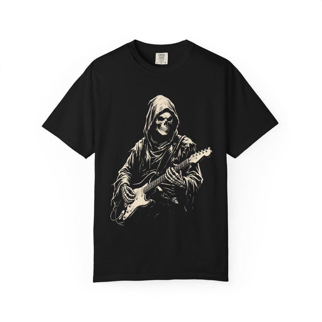 Reaper Guitarist Graphic T-Shirt — Dark Rock Music Tee