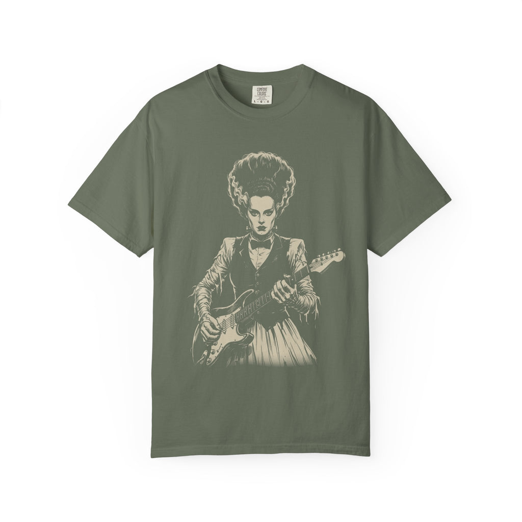 Retro Bride of Frankenstein Guitar Tee