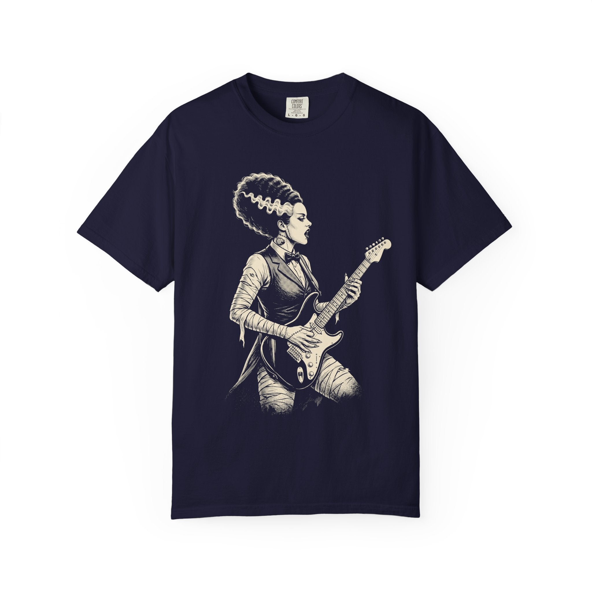Bride of Frankenstein Rock Guitar T‑Shirt — Vintage
