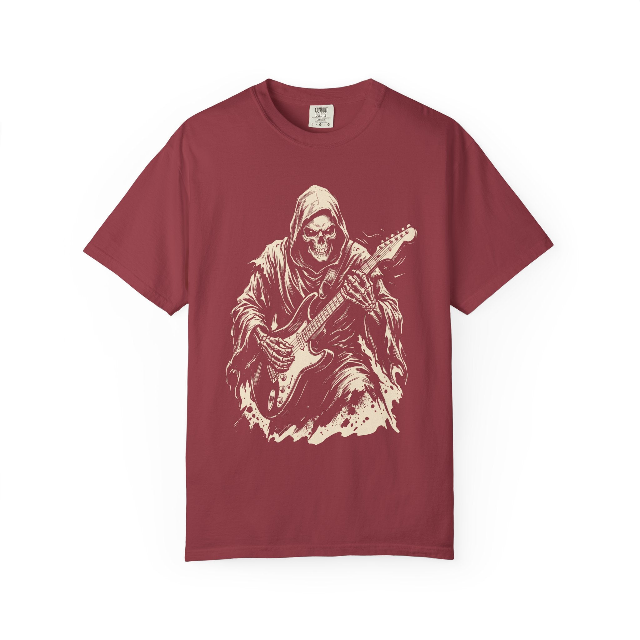 Copy of Guitar-Playing French Bulldog T-Shirt – Vintage Rock Music Tee
