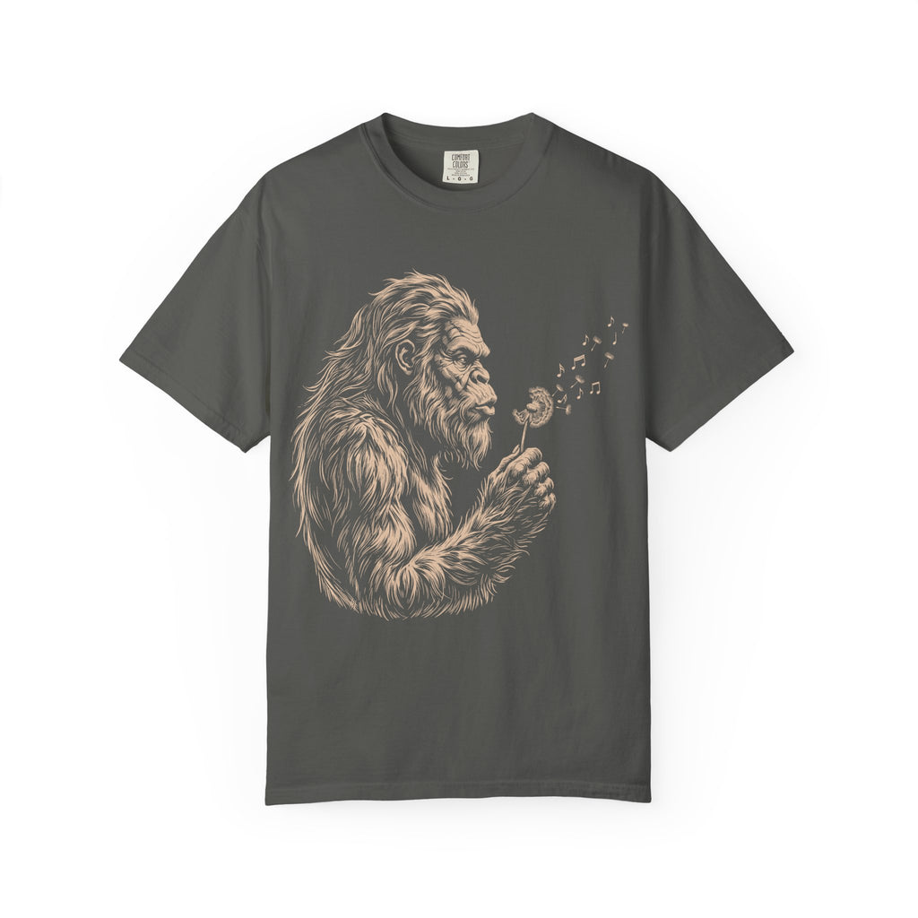 Bigfoot Dandelion T-Shirt — Gentle Sasquatch Graphic Tee