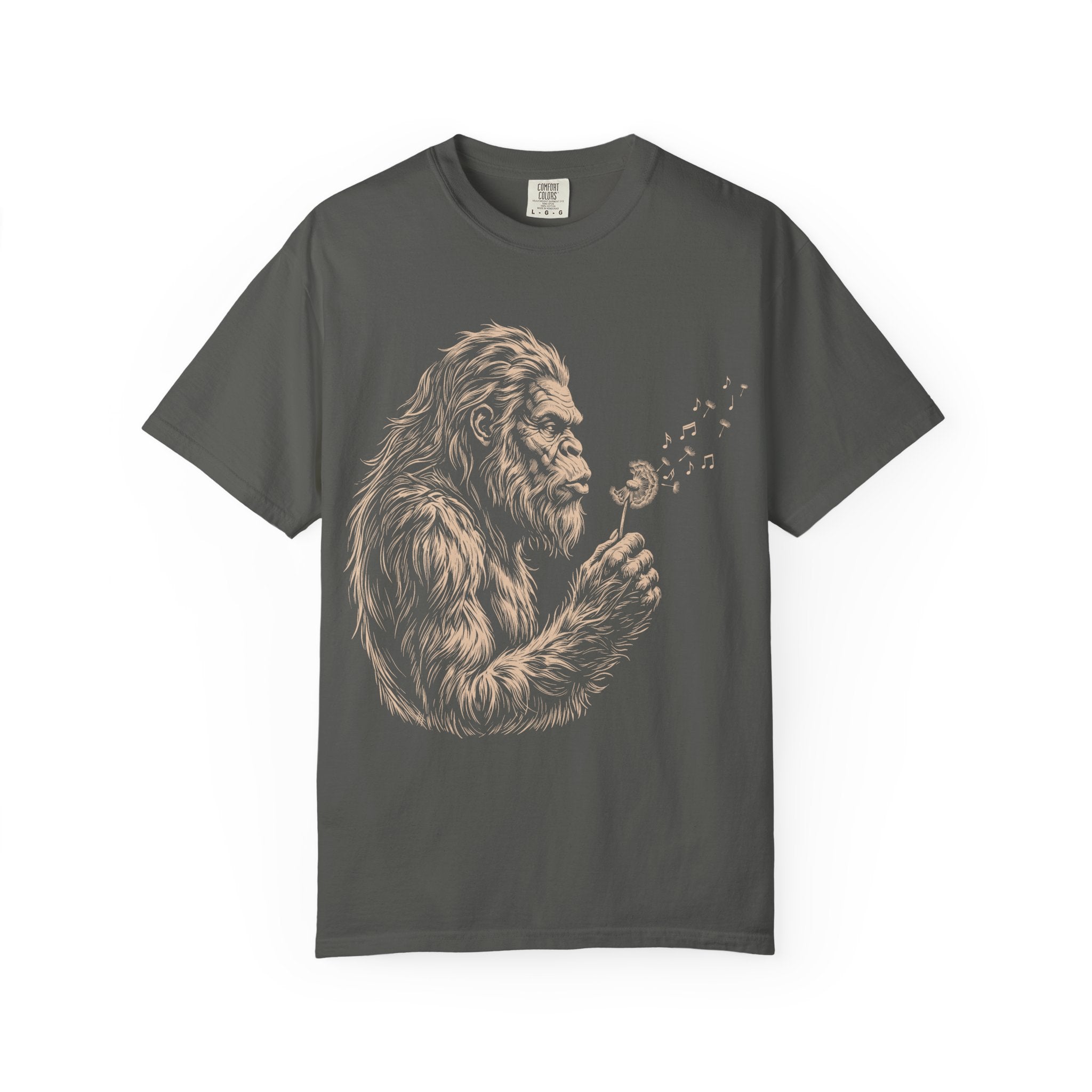 Bigfoot Dandelion T-Shirt — Gentle Sasquatch Graphic Tee