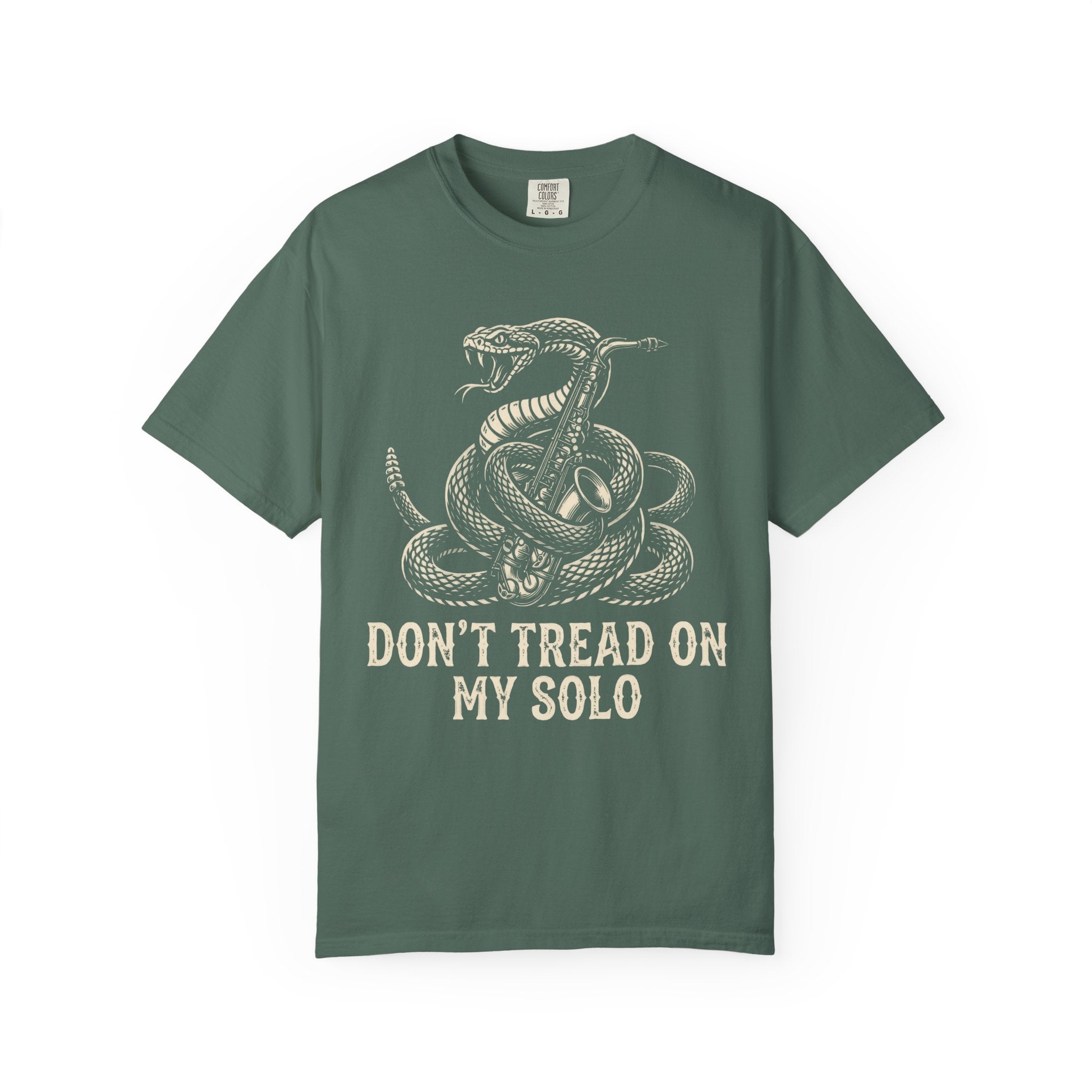 Don't Tread On My Solo T-Shirt — Vintage Coiled Snake Graphic Tee