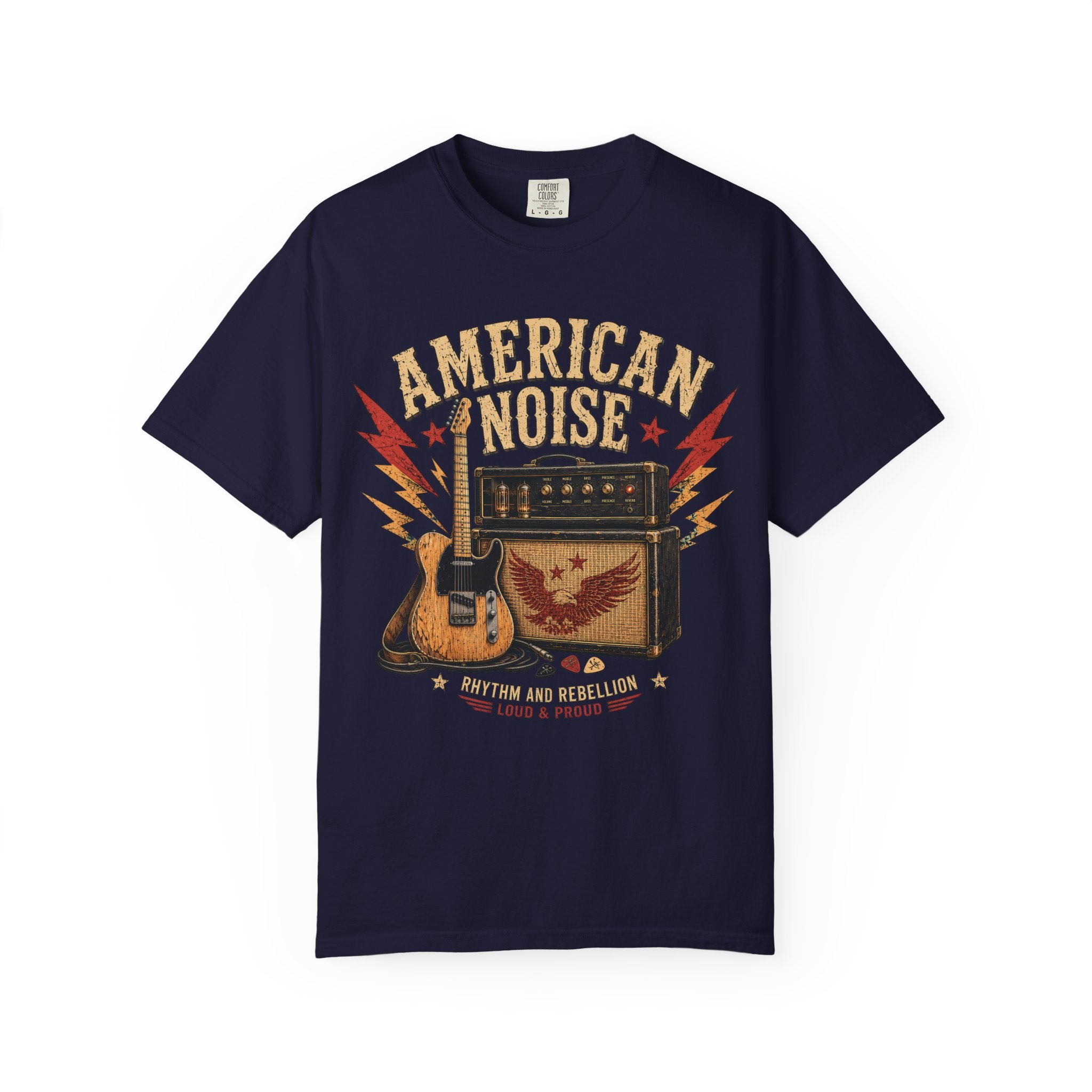American Noise Guitar Tee — Vintage Rock Band T-Shirt
