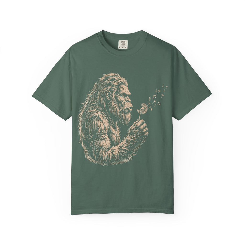 Bigfoot Dandelion T-Shirt — Gentle Sasquatch Graphic Tee