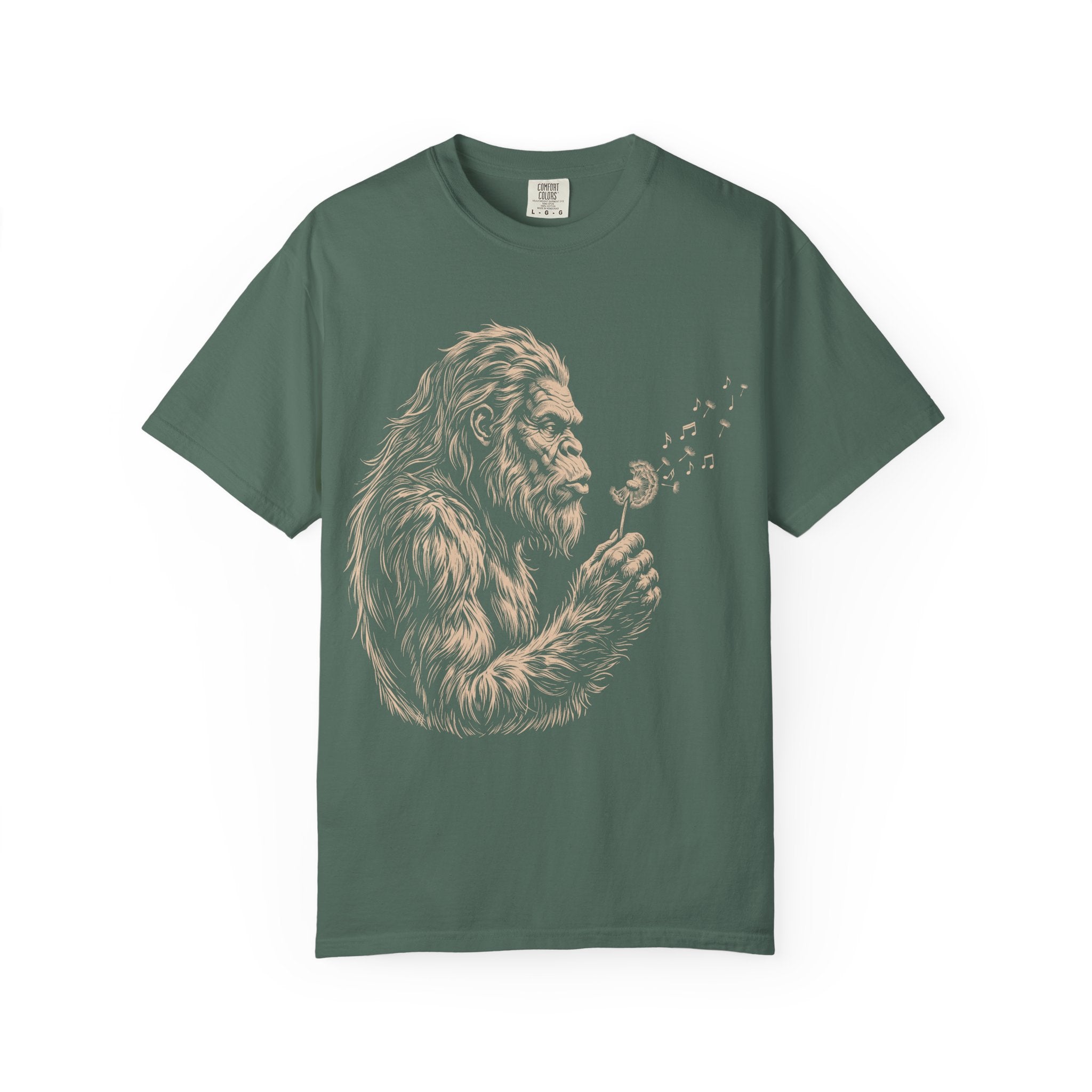 Bigfoot Dandelion T-Shirt — Gentle Sasquatch Graphic Tee