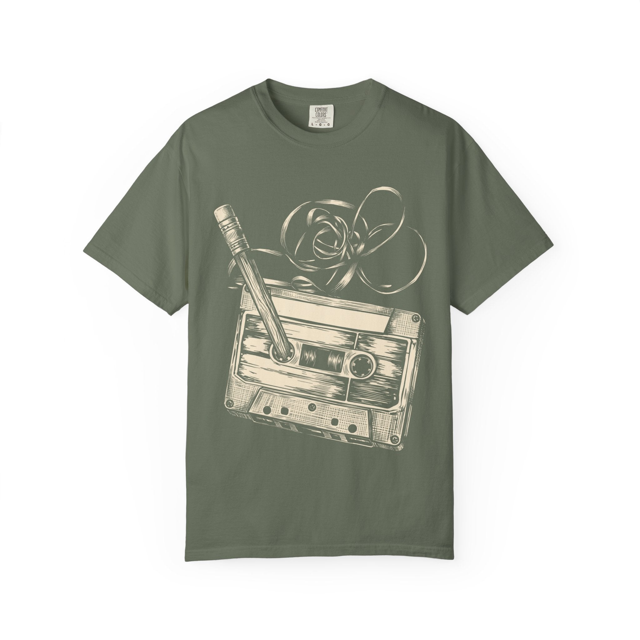 Cassette Tape & Pencil Vintage T-Shirt