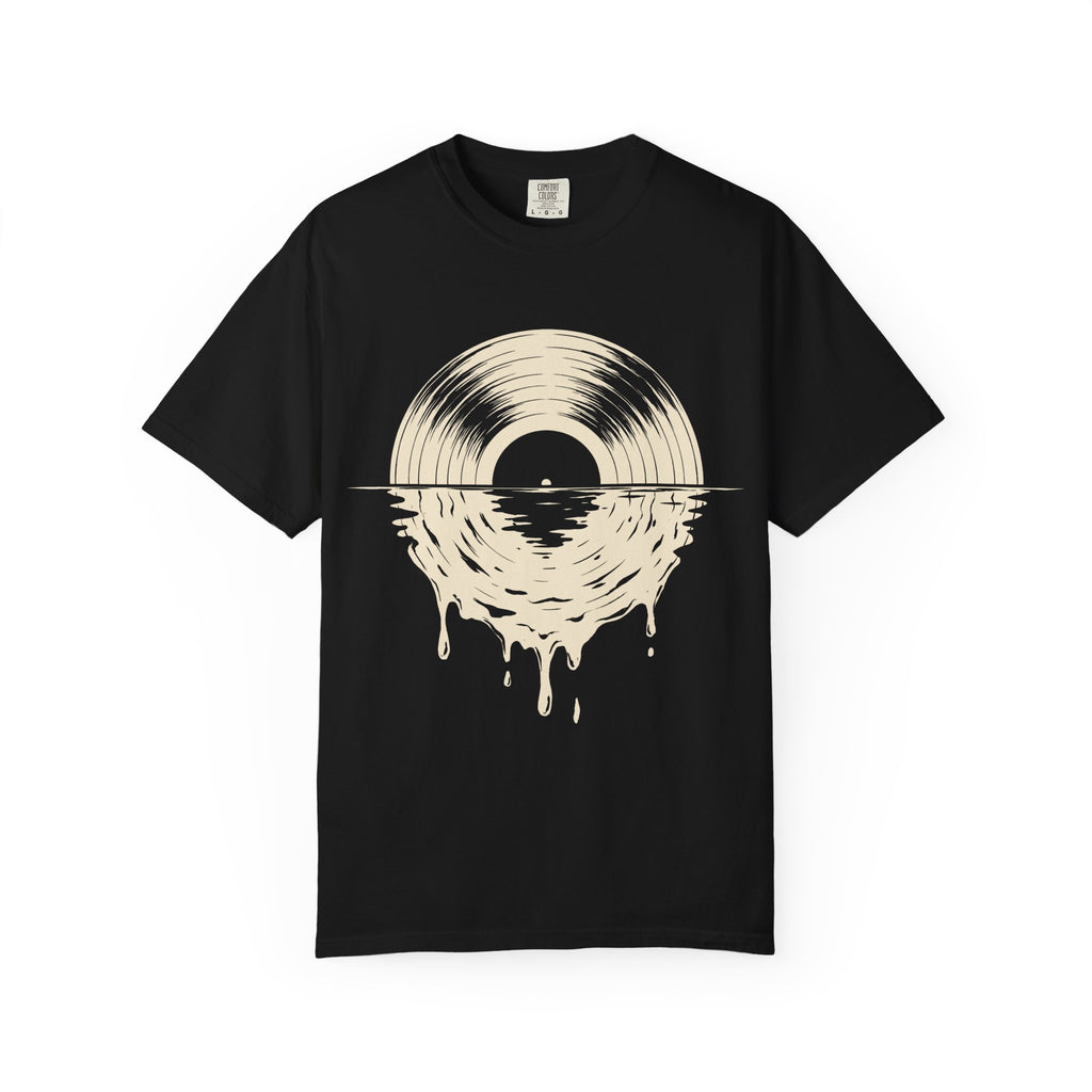 Vinyl Sunset T-Shirt — Melting Record Graphic Tee