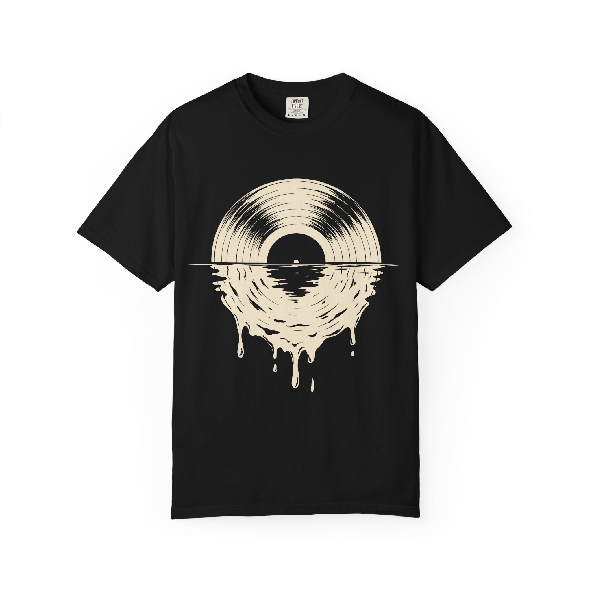 Vinyl Sunset T-Shirt — Melting Record Graphic Tee