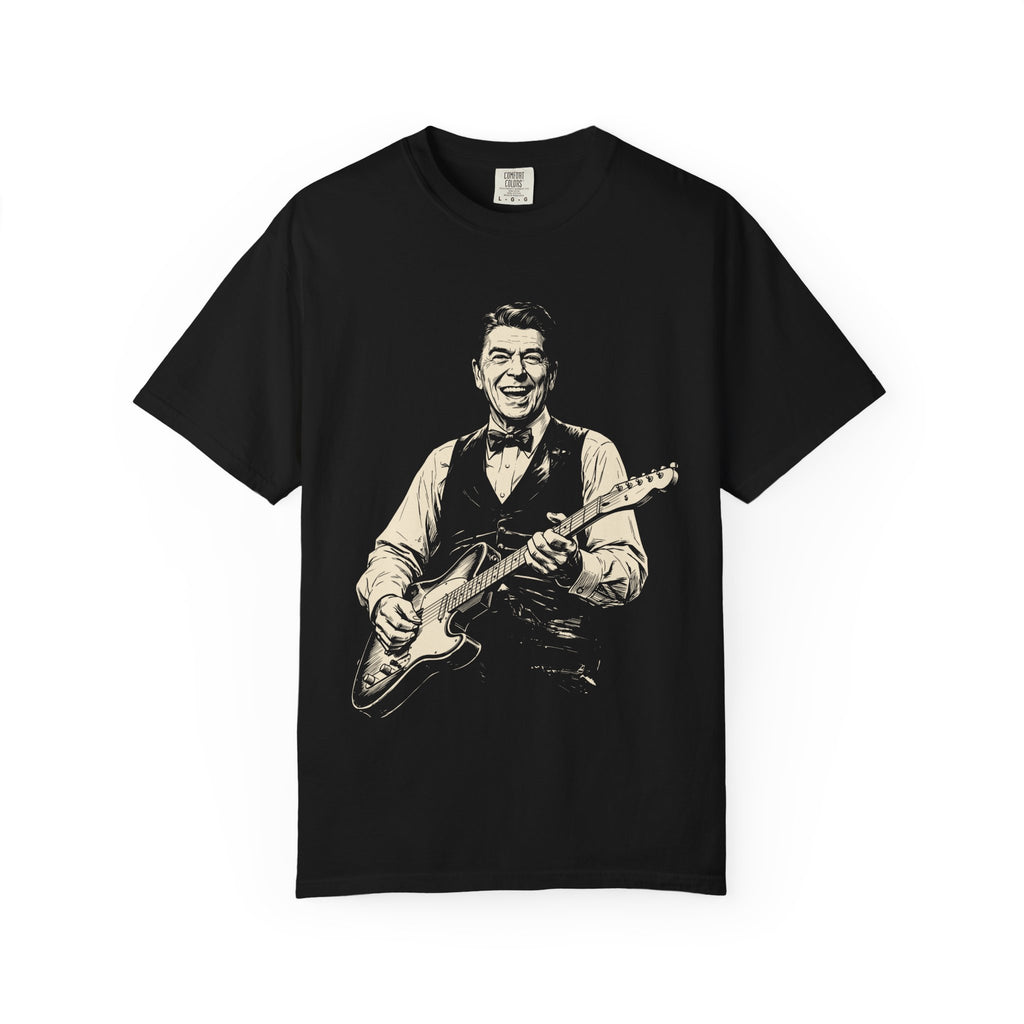Vintage Guitarist T-Shirt — Retro Musician Portrait Tee