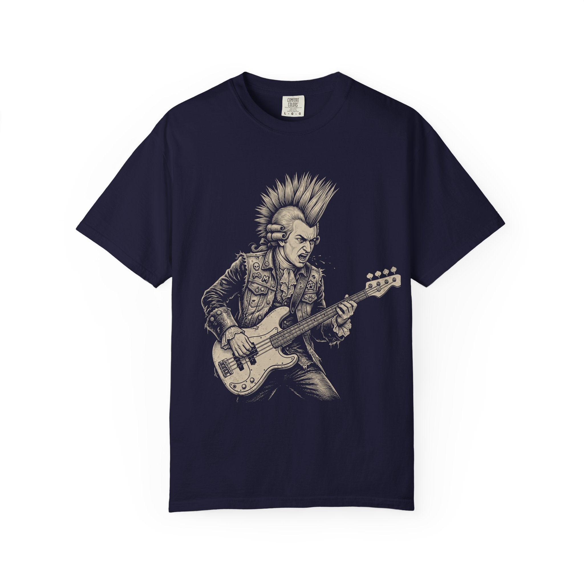 Punk Bassist Graphic T-Shirt — Vintage Rock Music Tee