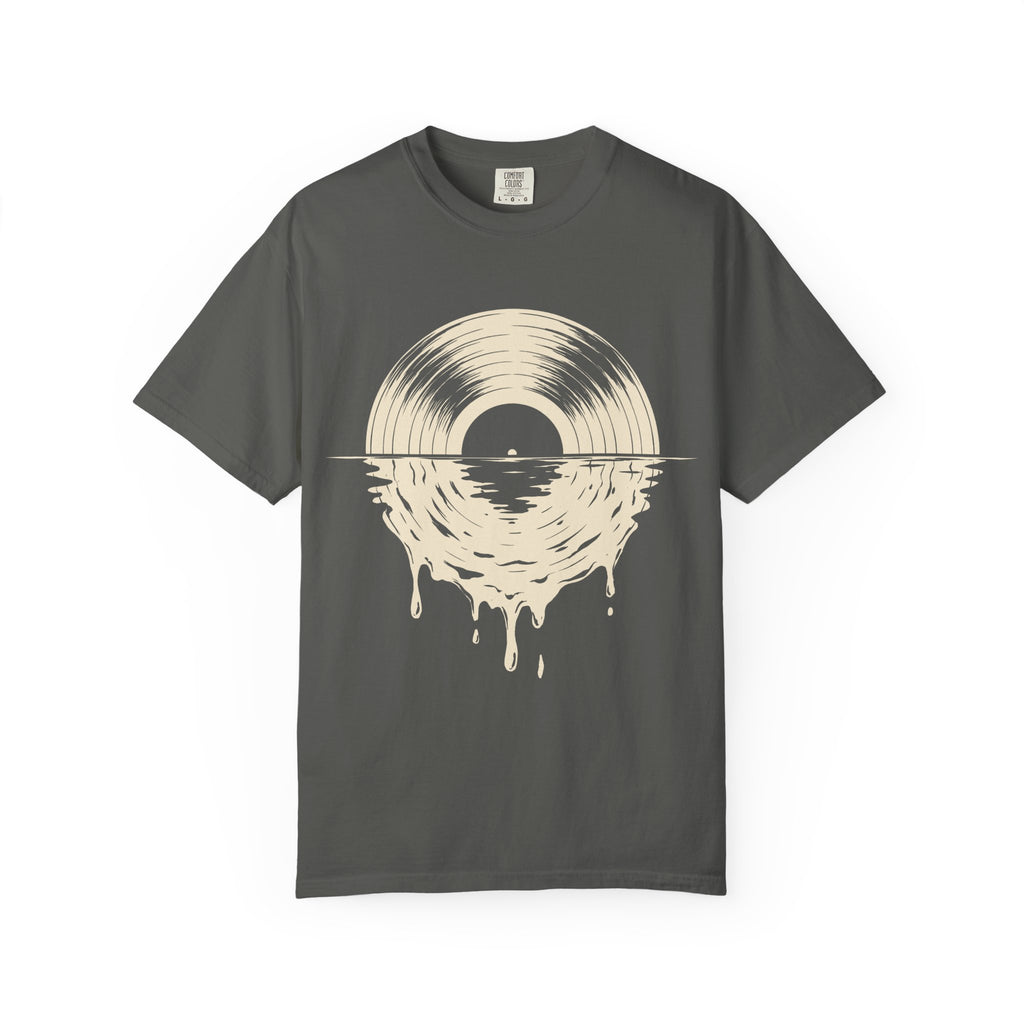 Vinyl Sunset T-Shirt — Melting Record Graphic Tee