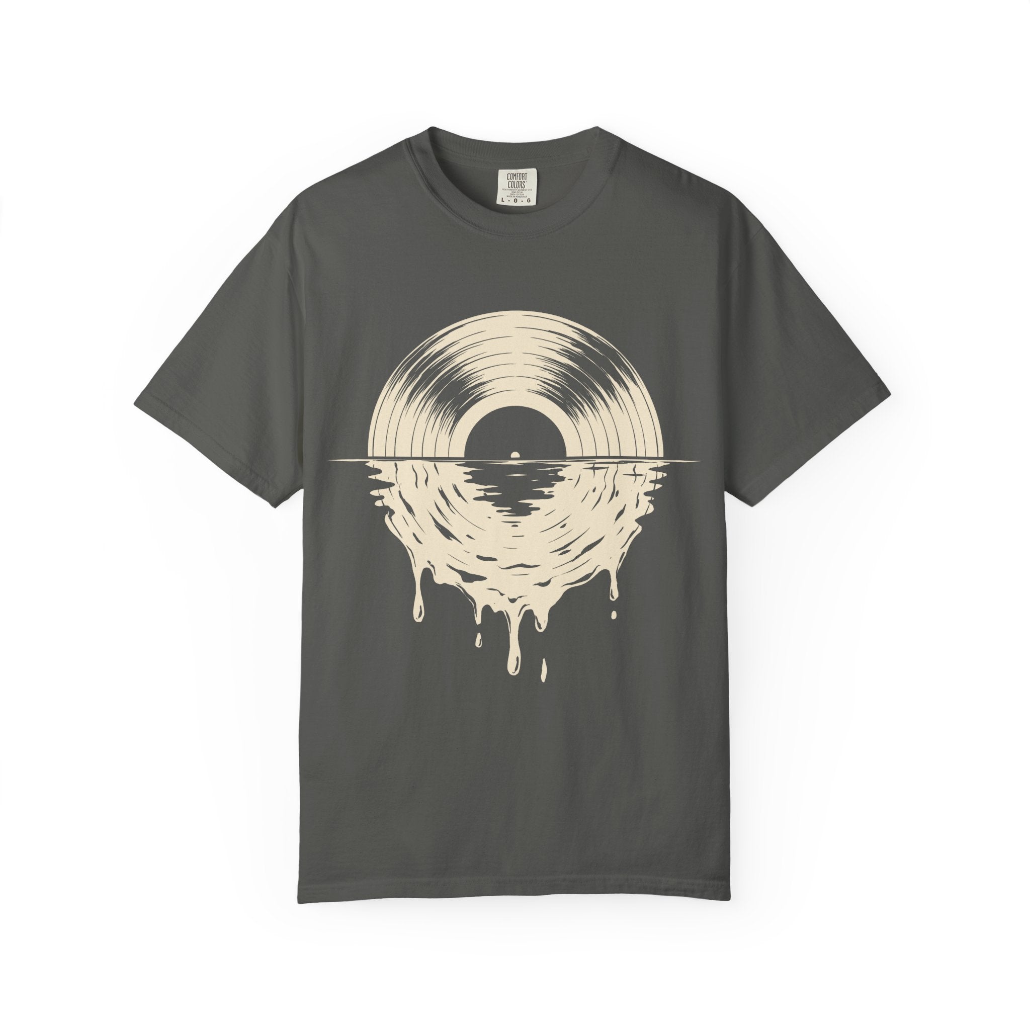 Vinyl Sunset T-Shirt — Melting Record Graphic Tee