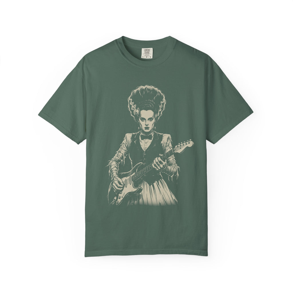 Retro Bride of Frankenstein Guitar Tee