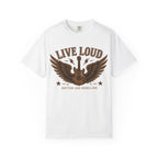 Live Loud Guitar Tee — Rhythm & Rebellion Vintage Rock T-Shirt