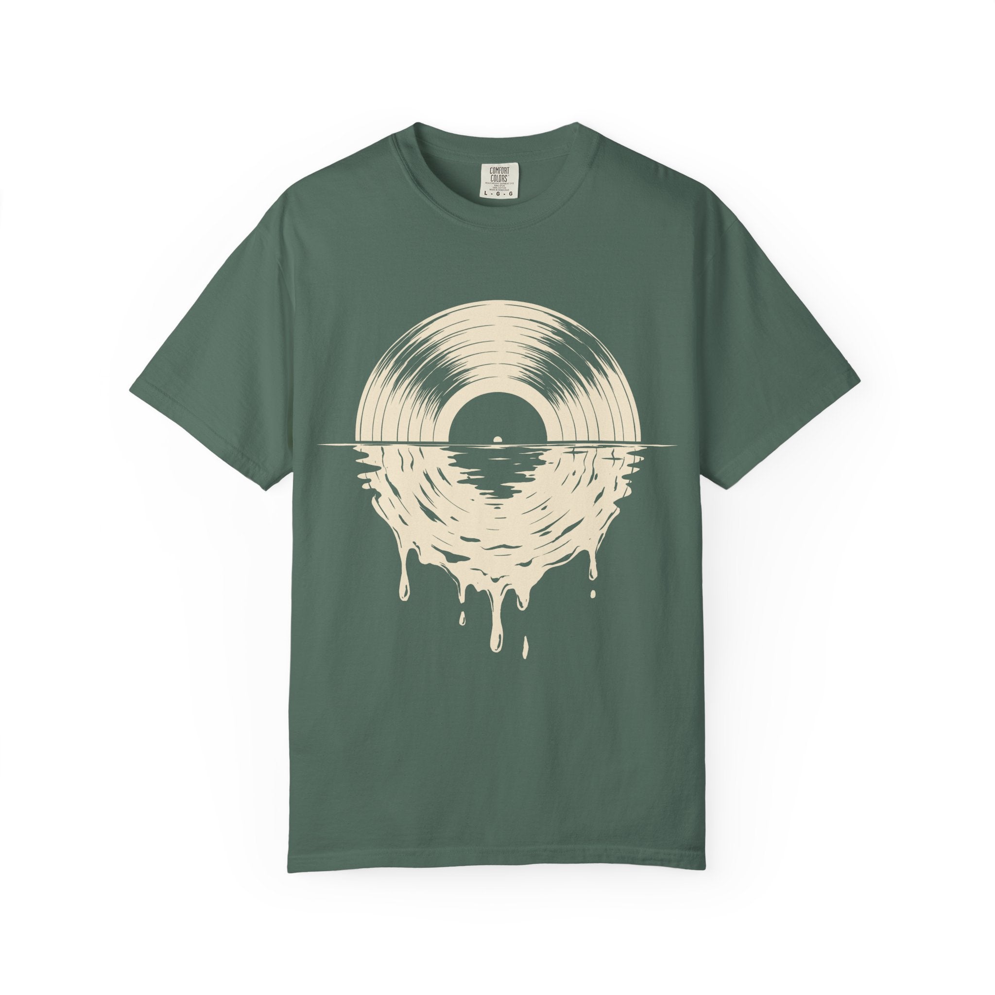 Vinyl Sunset T-Shirt — Melting Record Graphic Tee
