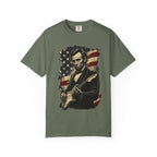 Abraham Lincoln Guitar Tee – Patriotic Americana Music T-Shirt - Rhythm and Rebellion Rock Tee
