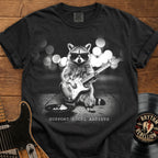 Raccoon Guitar Tee — "Support Local Artists" Vintage Music T-Shirt