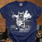 Raccoon Guitar Tee — "Support Local Artists" Vintage Music T-Shirt