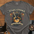 Stars & Strings Guitar T-Shirt — Rhythm and Rebellion Vintage Music Tee