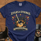 Stars & Strings Guitar T-Shirt — Rhythm and Rebellion Vintage Music Tee
