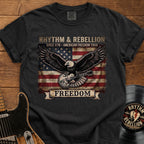 Freedom Eagle T-Shirt — Vintage American Flag Graphic