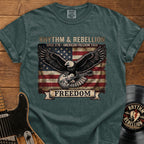 Freedom Eagle T-Shirt — Vintage American Flag Graphic