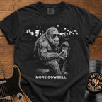 More Cowbell Bigfoot T-Shirt — Funny Graphic Tee